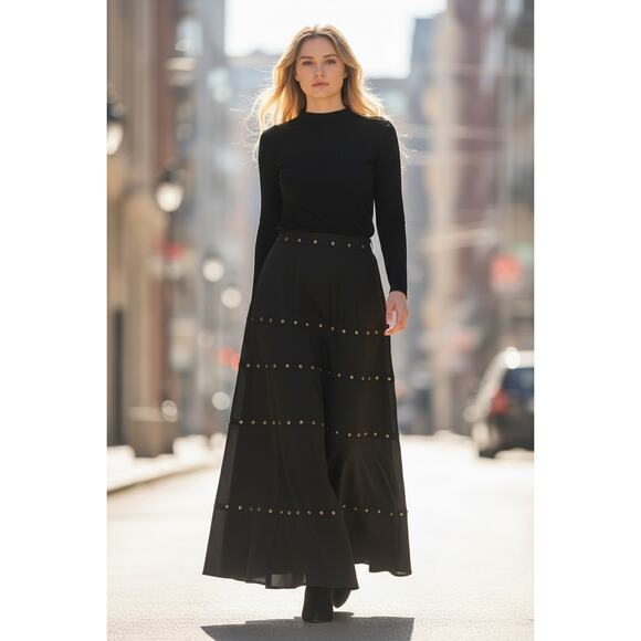 Athena Marie Dresses & Skirts - Boho/western style microsuede skirt with riveted details